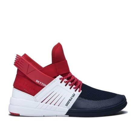 Supra Skytop V Mens High Tops Shoes Red/White/Black UK 01OXK